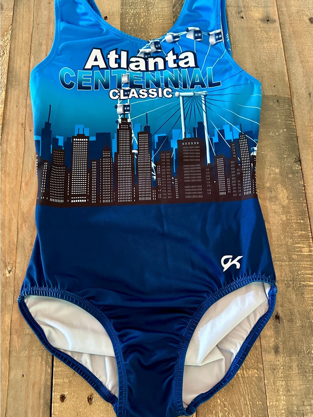 GK Gymnastics Blue Gradient Atlanta Centennial Classic One-Piece